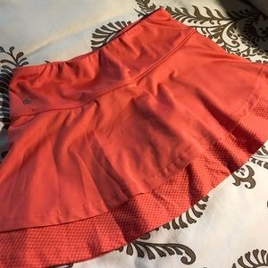 13 inch spring orange bolle tennis skirt